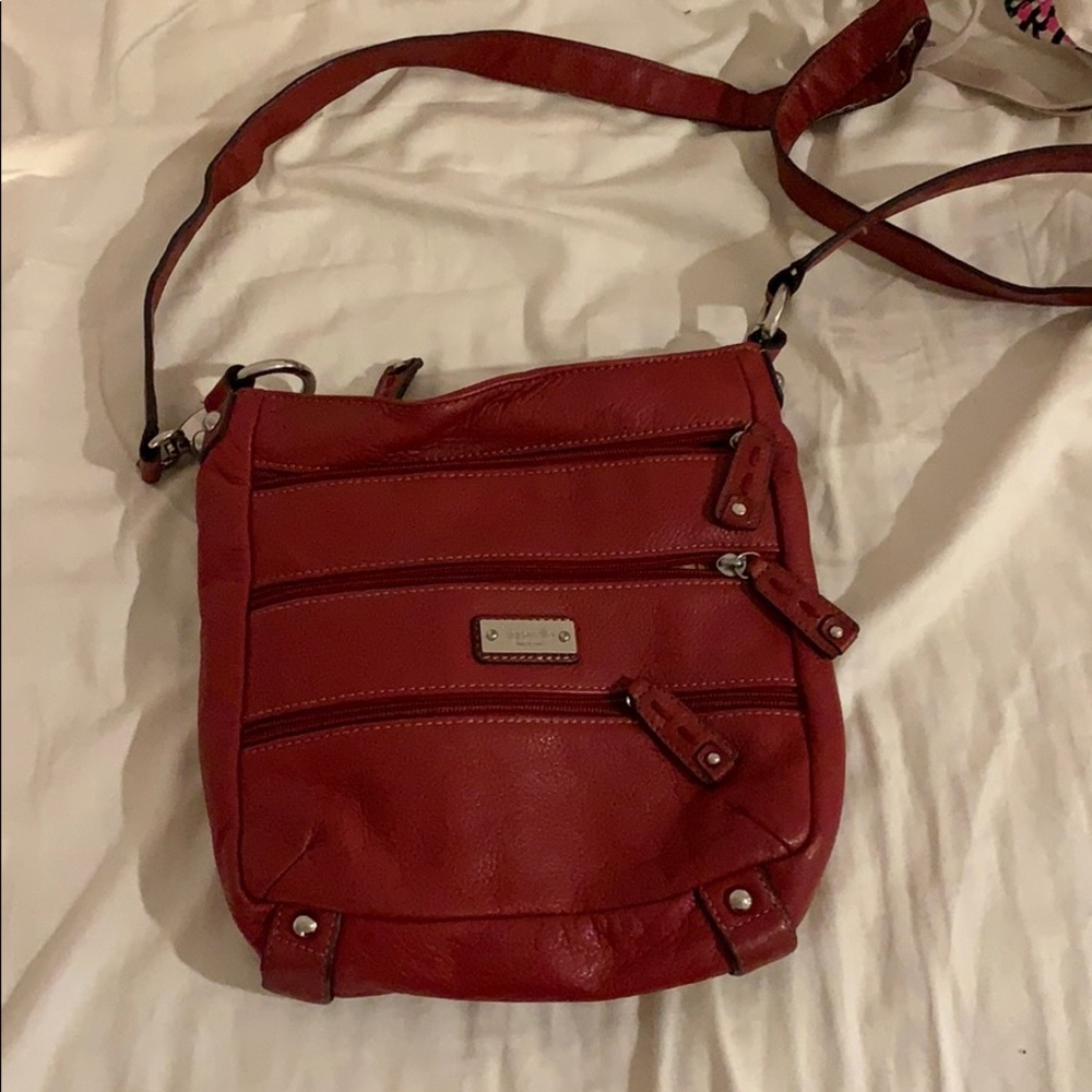 tignanello designer red purse